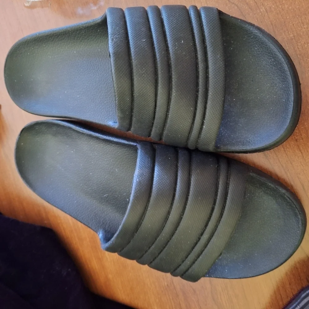 Black Slide Sandals